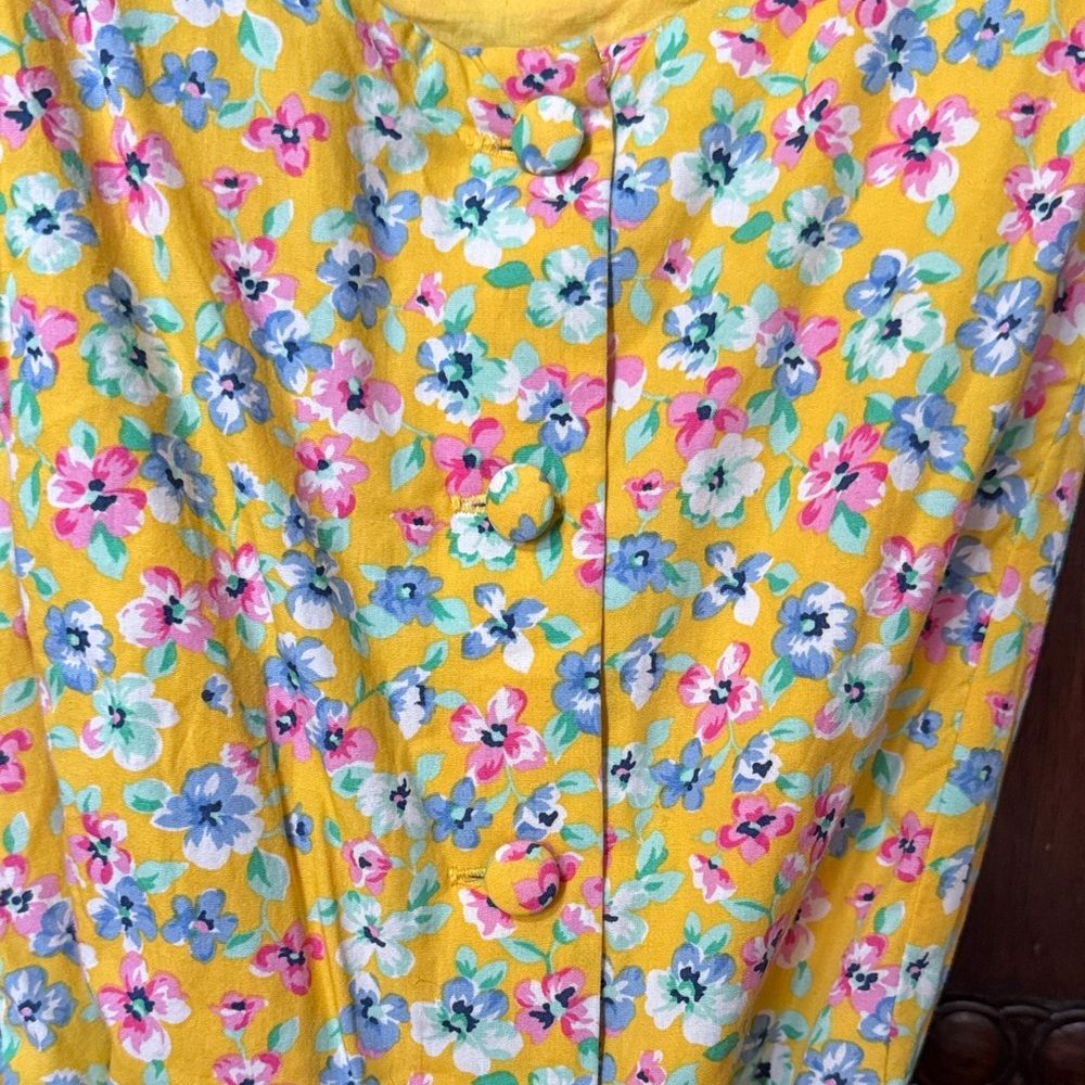 Polo Ralph Lauren Yellow Kids Dress with Belt Easter Spring Girl’s 12 - Picture 6 of 9